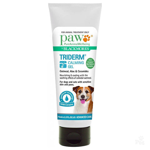 PAW TriDerm Calming Gel for Skin and Paws 75mL