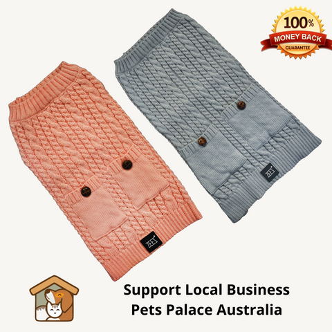 Zeez Cable Knitted Dog Jumper