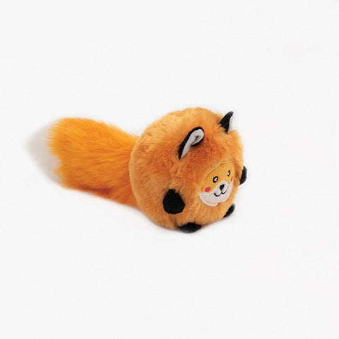 Zippy Paws Bushy Throw Fox Dog Toy