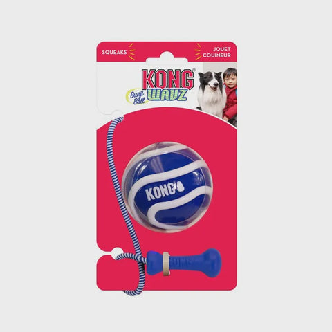 KONG  Wavz Bunjiball Dog Toy