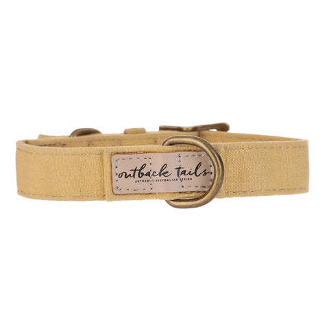 Outback Tails Aboriginal Indigenous Waxed Canvas Dog Collar Puppy Collar