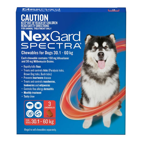 Nexgard Spectra Flea And Tick Treatment And Worm Tablets For Dogs