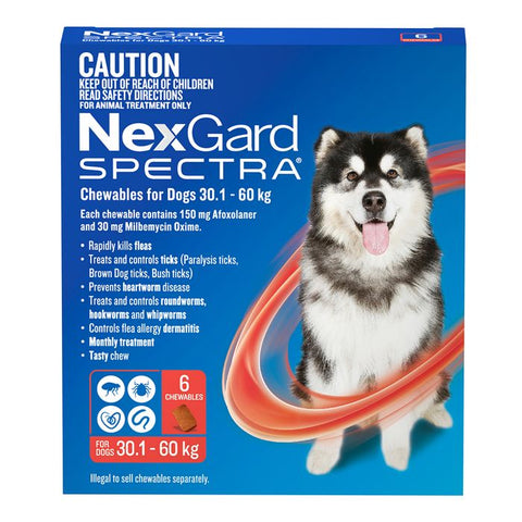 Nexgard Spectra Flea And Tick Treatment And Worm Tablets For Dogs
