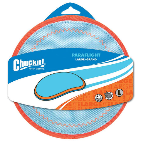 Chuckit! PARAFLIGHT Flyer Fetch Dog Toy Puppy Toy Floats Large 25 cm