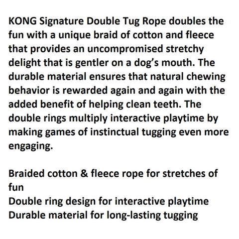 KONG  Signature Rope Double Tug Dog Toy