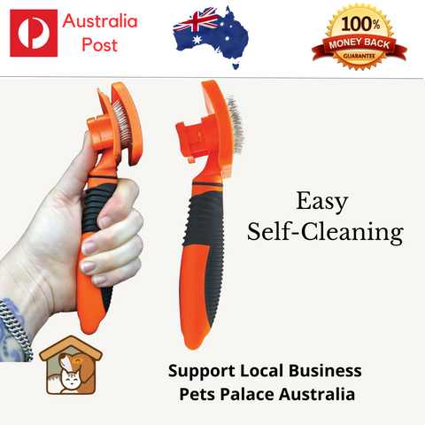 Scream Self-Cleaning Slicker Dog Brush Cat Brush Puppy Brush Kitten Brush