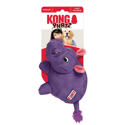 KONG Phatz Hippo Dog Toy