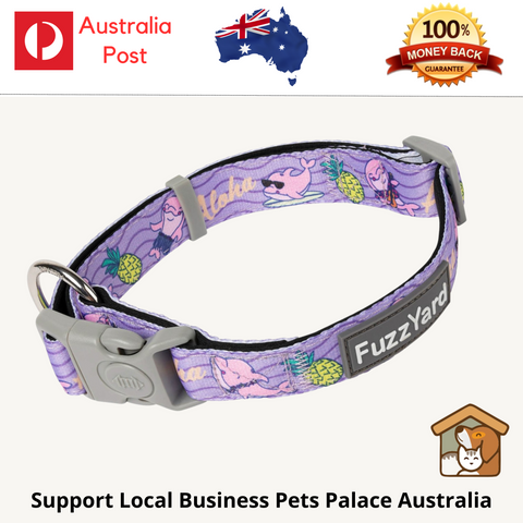 Fuzzyard Aloha Dolphins Dog Collar