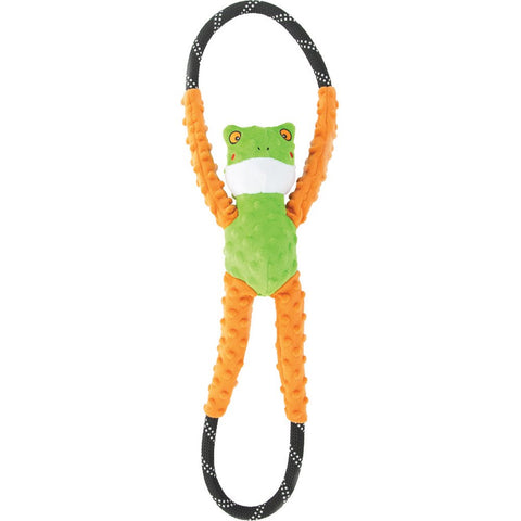 Zippy Paws Dog Toy Cat Toy Puppy Toy ROPETUGZ TREE FROG 71x17 x12 cm