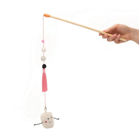 ZippyClaws Cat Toy Wand ZIPPYSTICK MARSHMALLOW 38 x 5 cm