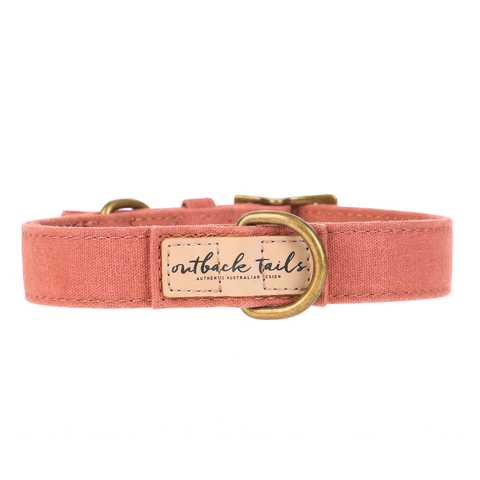 Outback Tails Aboriginal Indigenous Waxed Canvas Dog Collar Puppy Collar