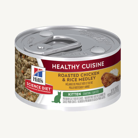 Science Diet Kitten Roasted Chicken & Rice Medley Small Can 79.37gm