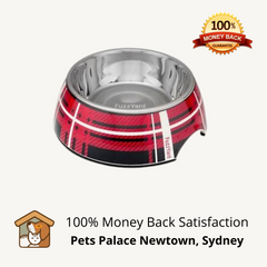 Fuzzyard Red Fling Cat & Dog  Bowl