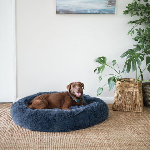 Peacock Bed - Stormy Grey