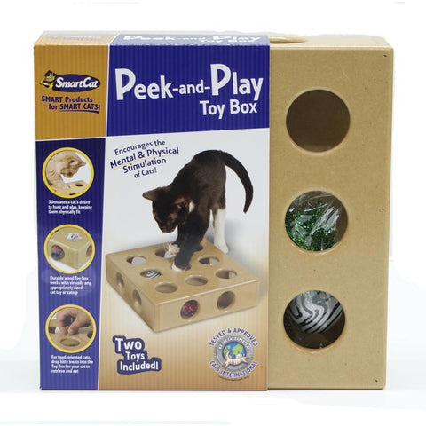 Peek and Play Cat Toy Box