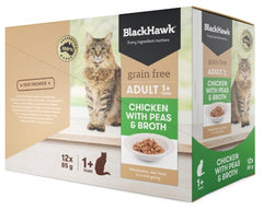 Black Hawk Grain Free Adult Cat Sachets Wet Cat 85g