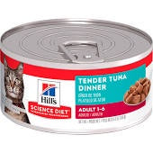 Science Diet Adult Tender Tuna Dinner Cats Can