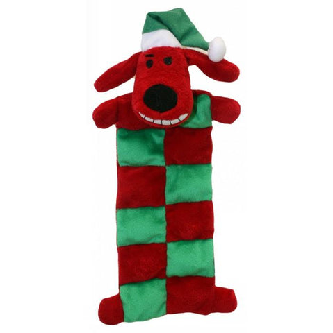 Multipet Christmas Loofa Santa Mat Dog Toy