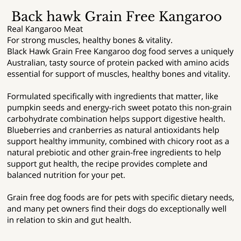 Black Hawk Grain Free Kangaroo Dog Food