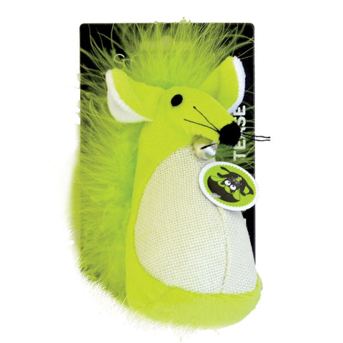 Scream FATTY MOUSE CAT Kitten TOY Loud Green Loud Blue 13 cm