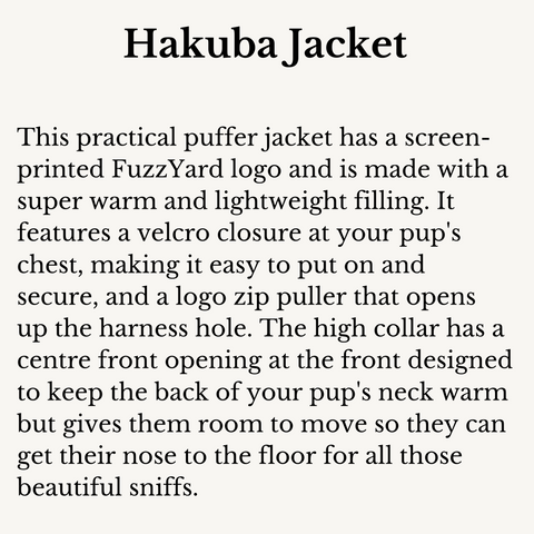 Fuzzyard Hakuba Dog Jacket