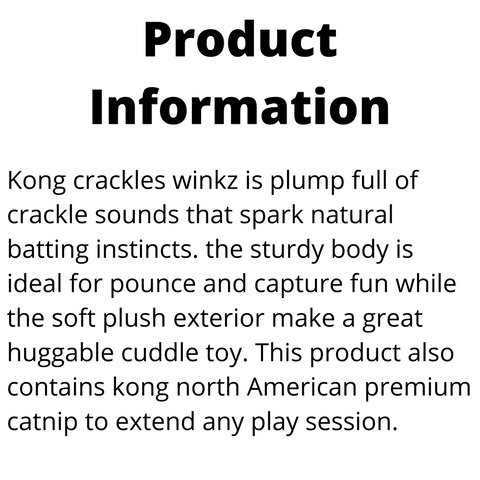 KONG   Crackles  Cat Toy Winkz
