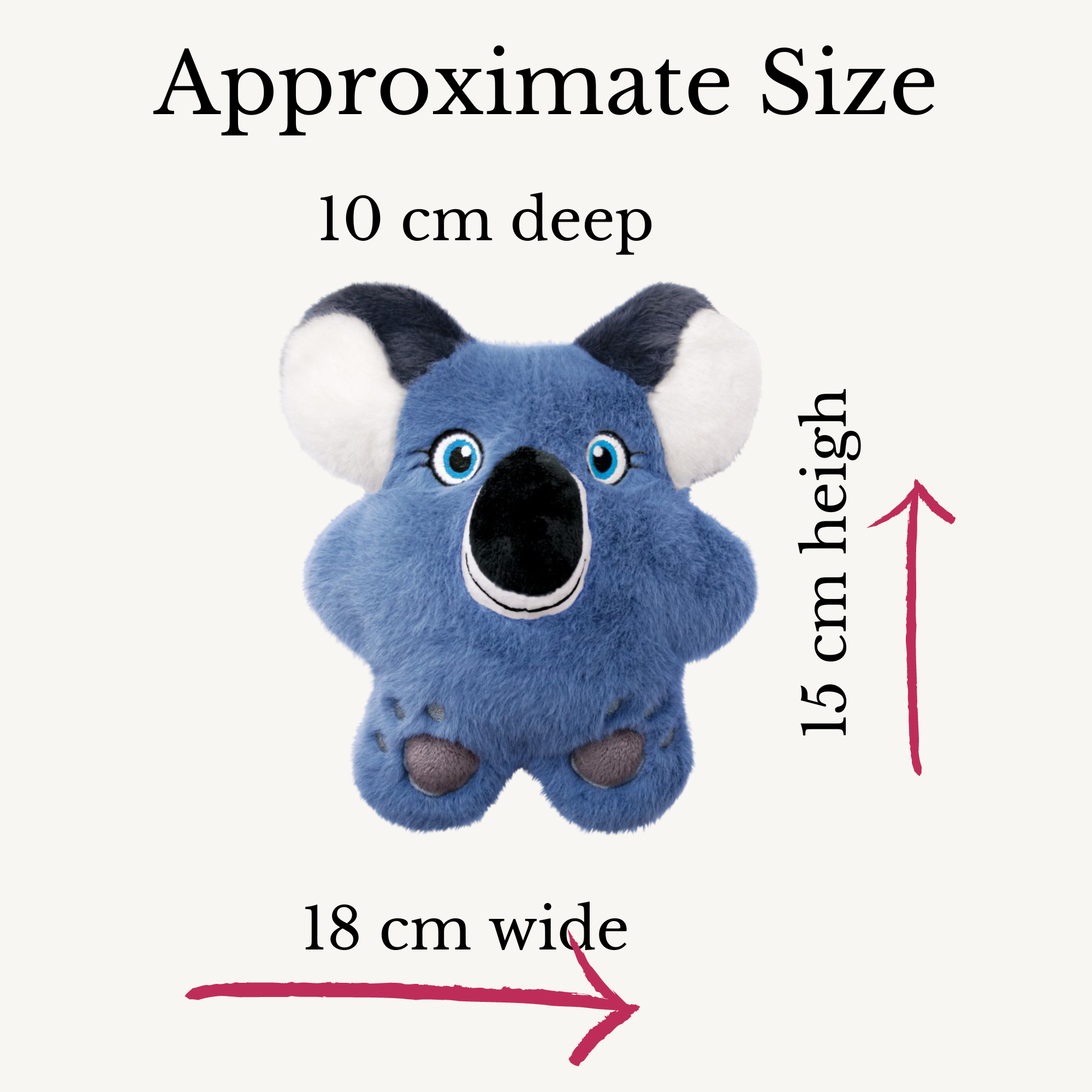 thumbnail image 2 of KONG Snuzzles Dog Toy - Plush Koala With Full-Body Squeaker & Crackly Ears 2 of 9