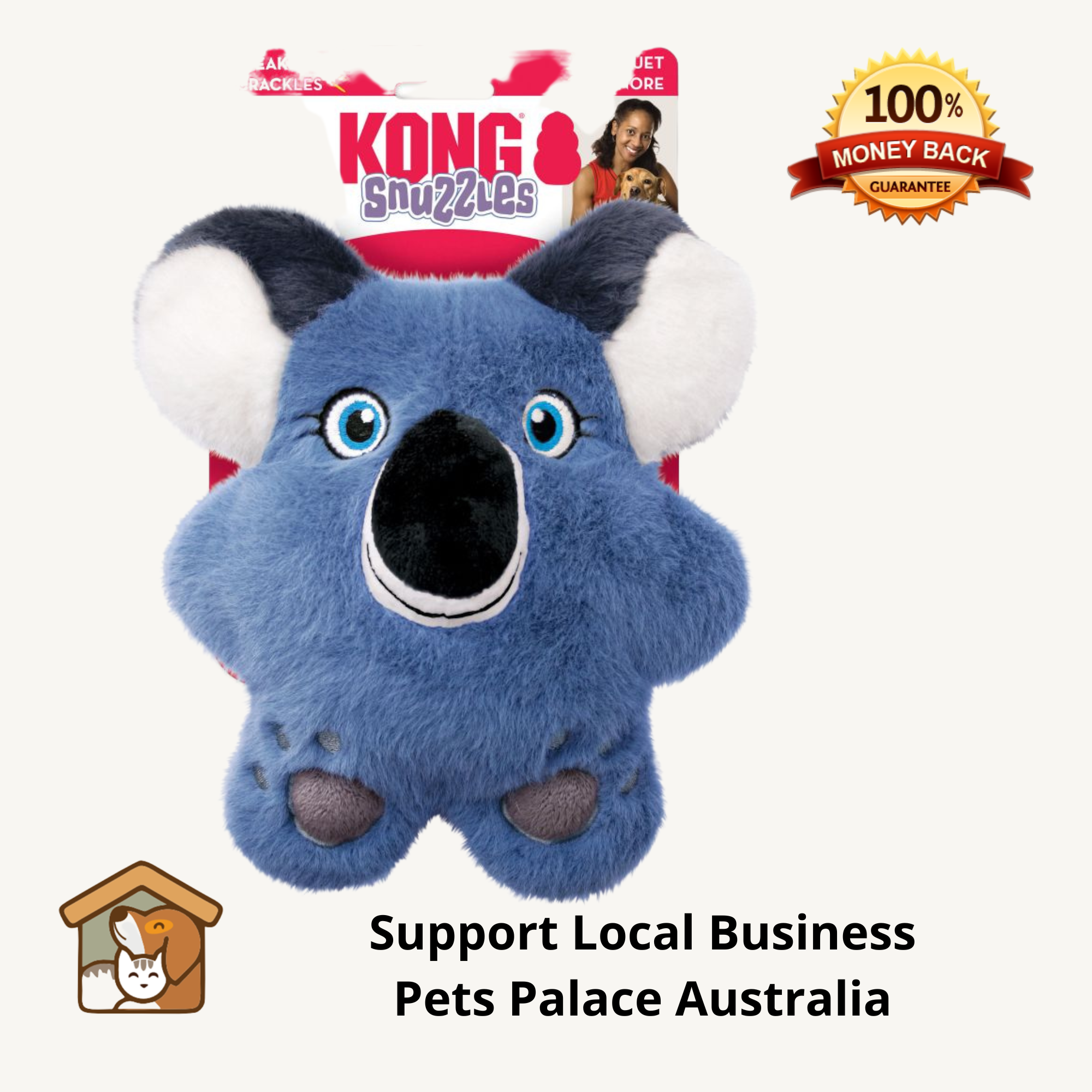 KONG Snuzzles Koala Dog Toy Pets Palace Australia