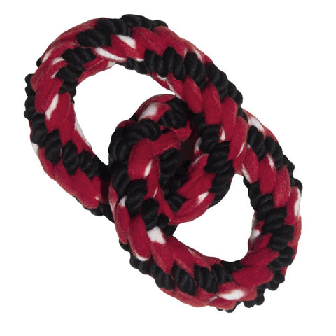 KONG  Signature Rope Double Ring Tug Dog Toy