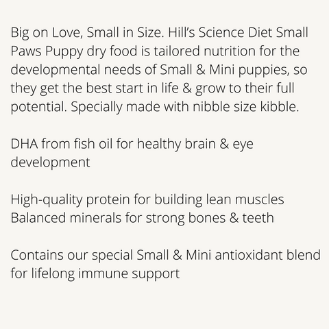 Science Diet Small Paws Puppy Dog Food