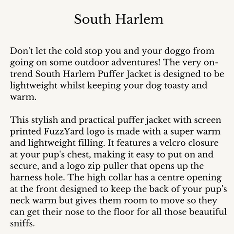 Fuzzyard South Harlem Dog Jacket