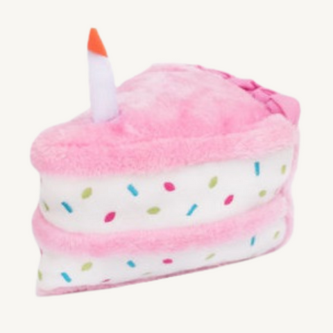 Zippy Paws Nom Nomz Birthday Cake Dog Toy