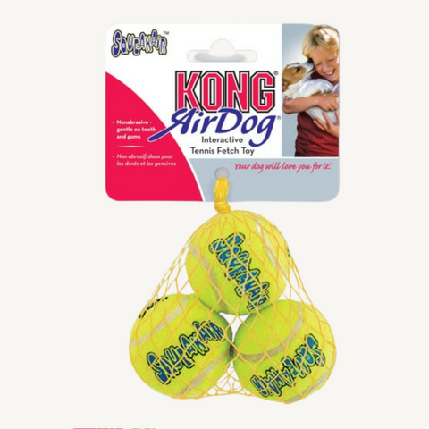 KONG  Squeak Air Tennis Balls Dog Toy