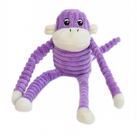 ZippyPaws SPENCER CRINCKLE MONKEY PURPLE SMALL 28 x 10cm